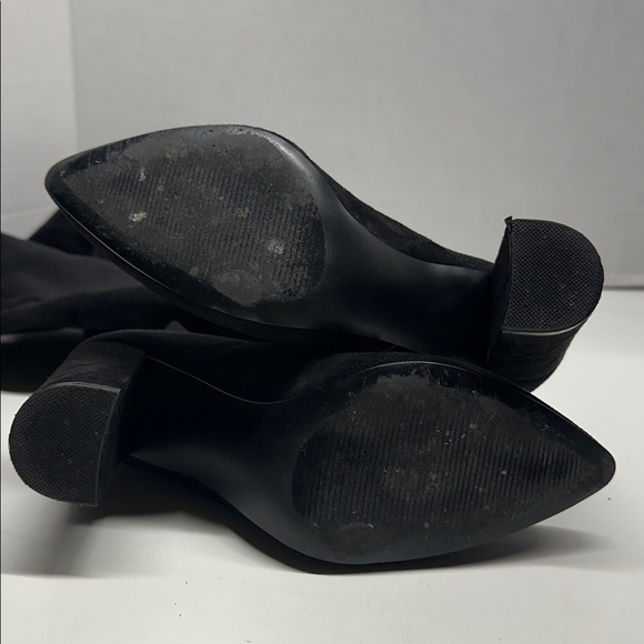 Steve Madden Everly Ever Over The Knee High Heeled Stretch Heeled Boots Black 6 - Picture 6 of 7